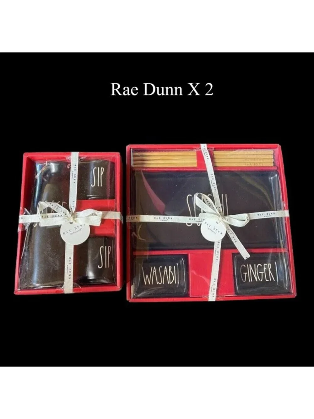 Rae Dunn Magenta Sake Pitcher & SIP Set - Artisan Sushi Dining Collection New